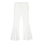 Miss Blumarine Pantalone Tinta Unita Modello Zampa per Bambina IA4020 PANNA MISS BLUMARINE 
