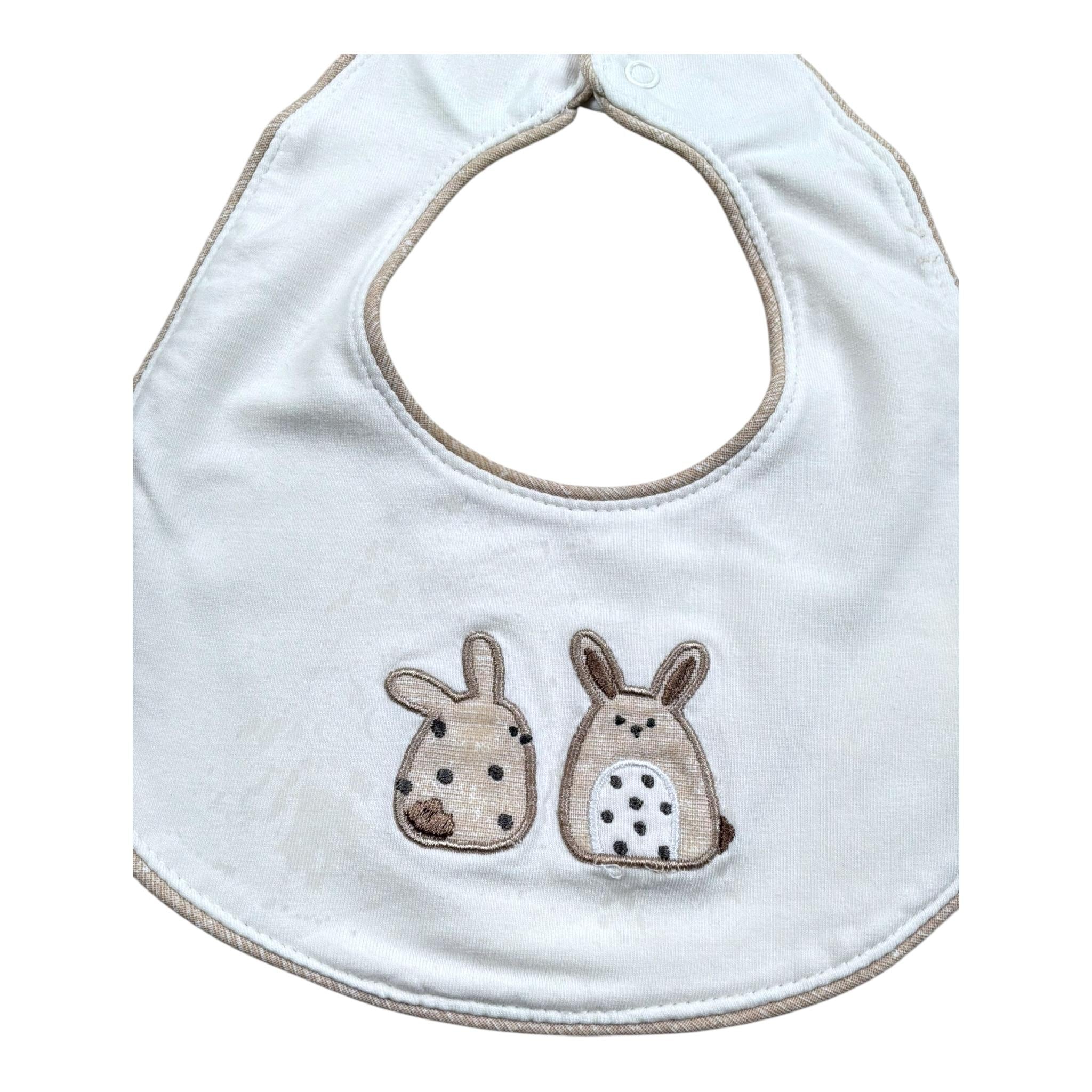 Mayoral Bavetta Tinta Unita con Stampa per Neonato 9261 PANNA MAYORAL 