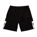 Dropseason2 Bermuda Tinta Unita con Stampa per Bambino K049 NERO DROPSEASON2 