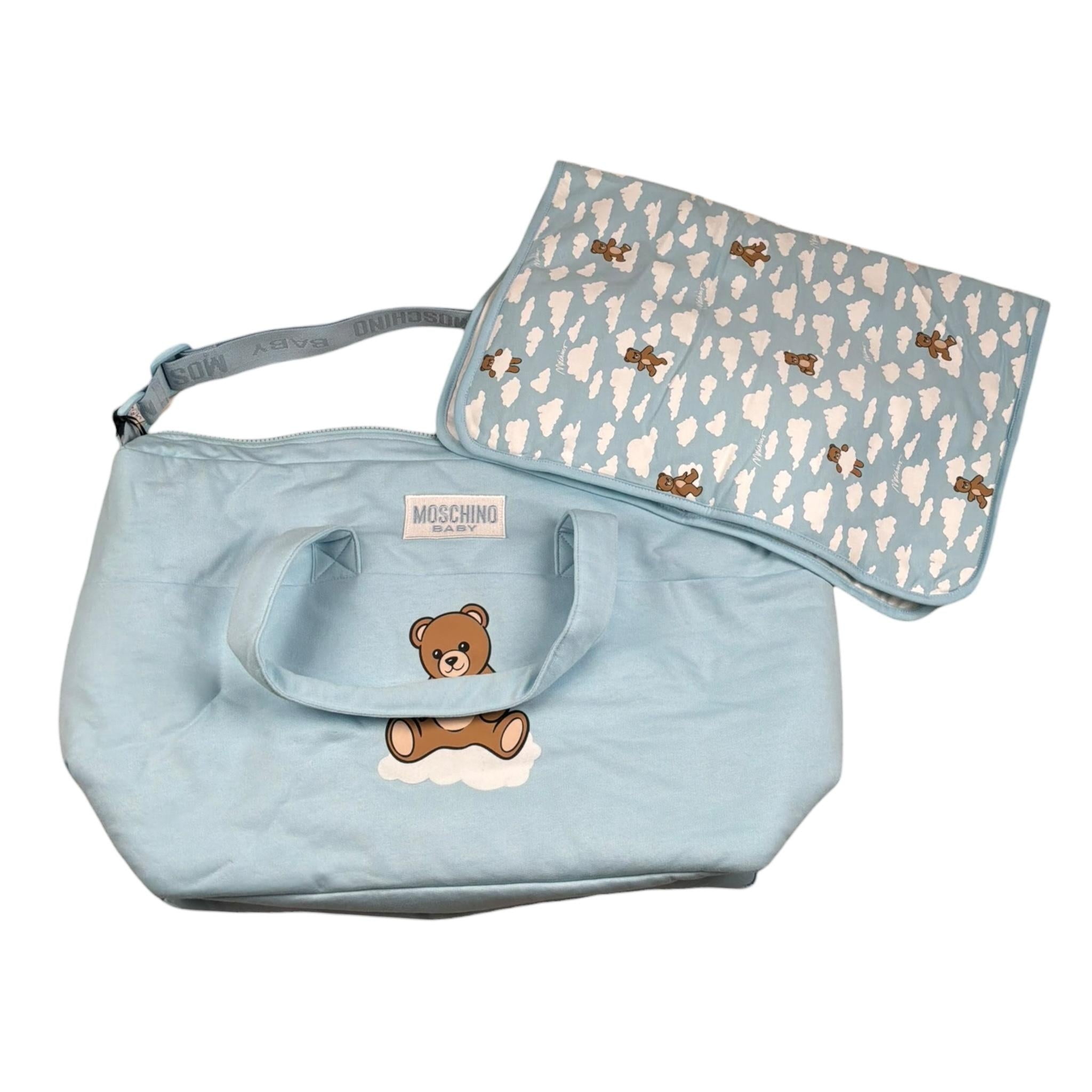 Moschino Borsa per Cambio con Fasciatoio per Neonata MUX05T AZZURRO MOSCHINO 