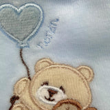 NANAN cappello tinta unita con stampa in velluto Azzurro per Neonato I24013PCA AZZURRO NANAN 