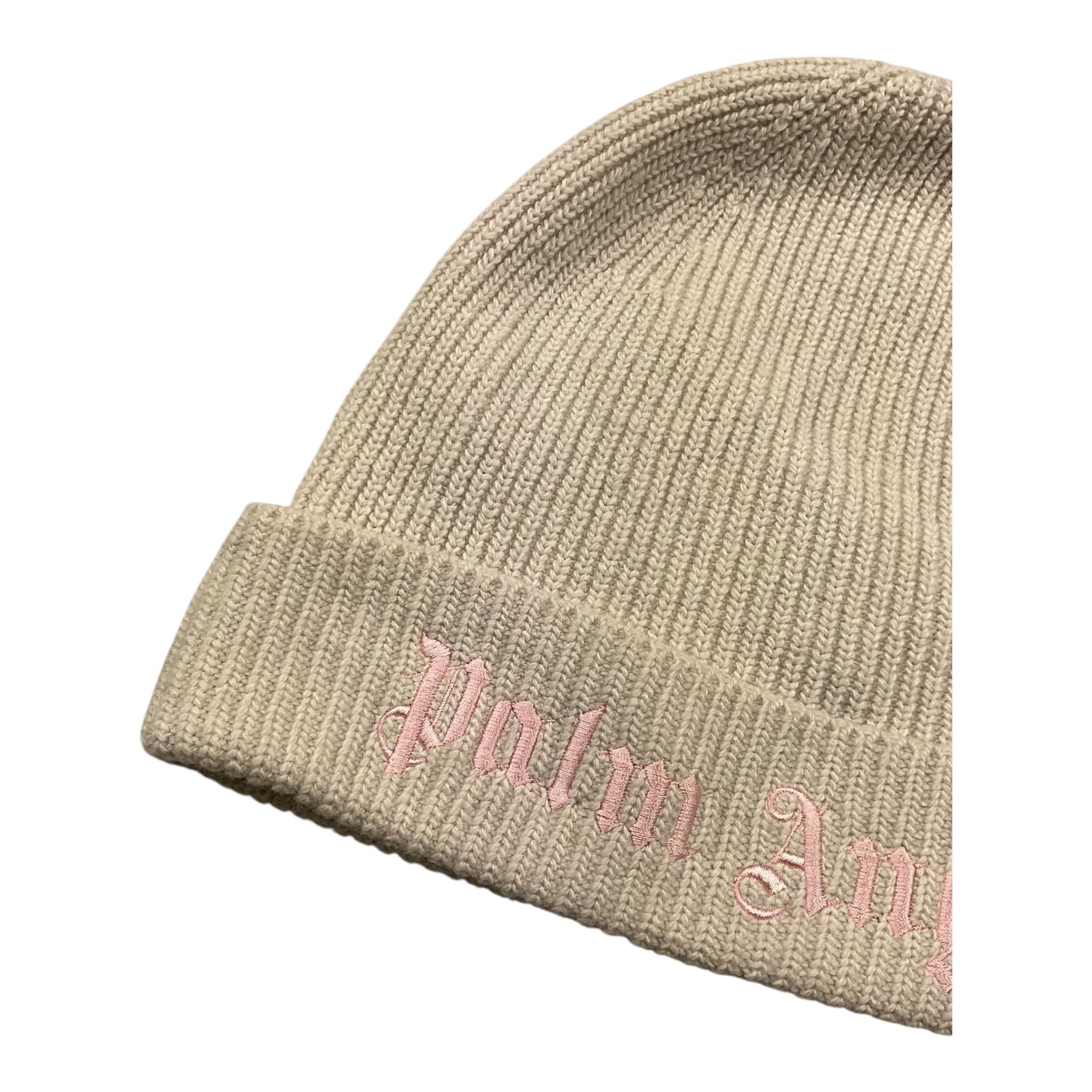 PALM ANGELS cappello tinta unita con logo Panna per Bambina PGCL005F PANNA PALM ANGELS 