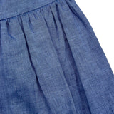 Little Bear Gonna Tinta Unita con Elastico In Vita per Bambina 8227 BLU LITTLE BEAR 