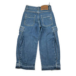 Please Jeans Tinta Unita Modello Cargo per Bambina PH26012G72 BLU PLEASE 