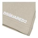 Dsquared2 Bermuda Felpa Tinta Unita con Logo per Neonato DQ2871X BEIGE DSQUARED2 