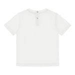 ROBERTO CAVALLI t-shirt girocollo tinta unita con stampa in contrasto Bianco per Neonato TJT631 BIANCO ROBERTO CAVALLI 
