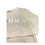 LU LU BY MISS GRANT shirt girocoll tinta unita con stampa Panna per Bambina LL3337 PANNA LU LU BY MISS GRANT 