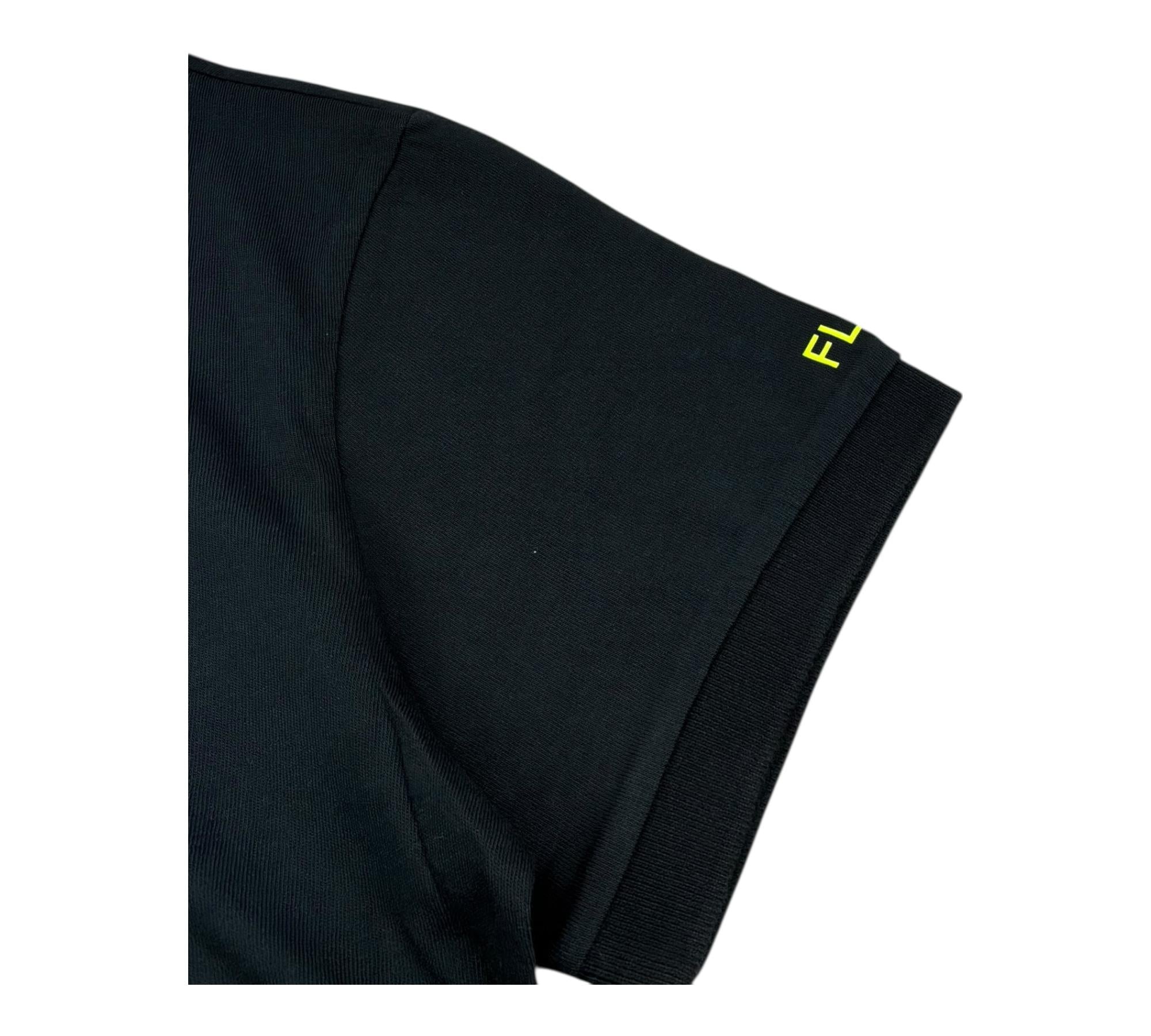 Sun68 T-Shirt Girocollo Tinta Unita con Logo per Bambino T31307 NERO SUN68 