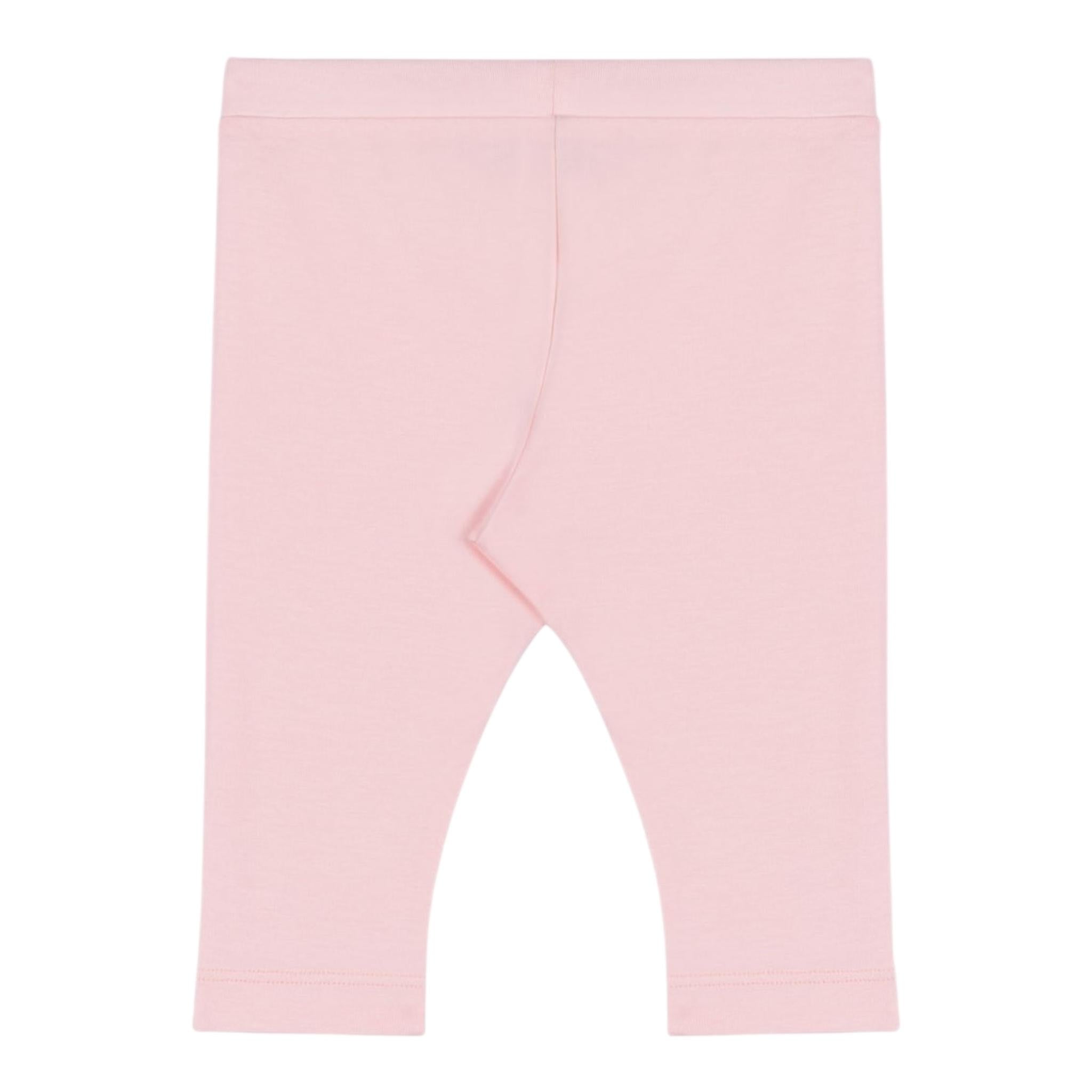 Moschino Leggins Tinta Unita con Logo per Bambina MDP03D ROSA MOSCHINO 