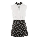 Elisabetta Franchi Tuta Giromanica Bicolore per Bambina EFTA100XX BIANCO/NERO ELISABETTA FRANCHI 