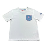 Saint Barth T-Shirt Girocollo Tinta Unita con Stampa per Bambino 00704L BIANCO SAINT BARTH 