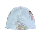 Le Bebe' Cappello Tinta Unita con Stampa per Neonata LBG6257 BIANCO LE BEBE' 