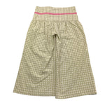 La Stupenderia Pantalone Tinta Unita con Fantasia Quadri per Bambina TJPN76 VERDE LA STUPENDERIA 