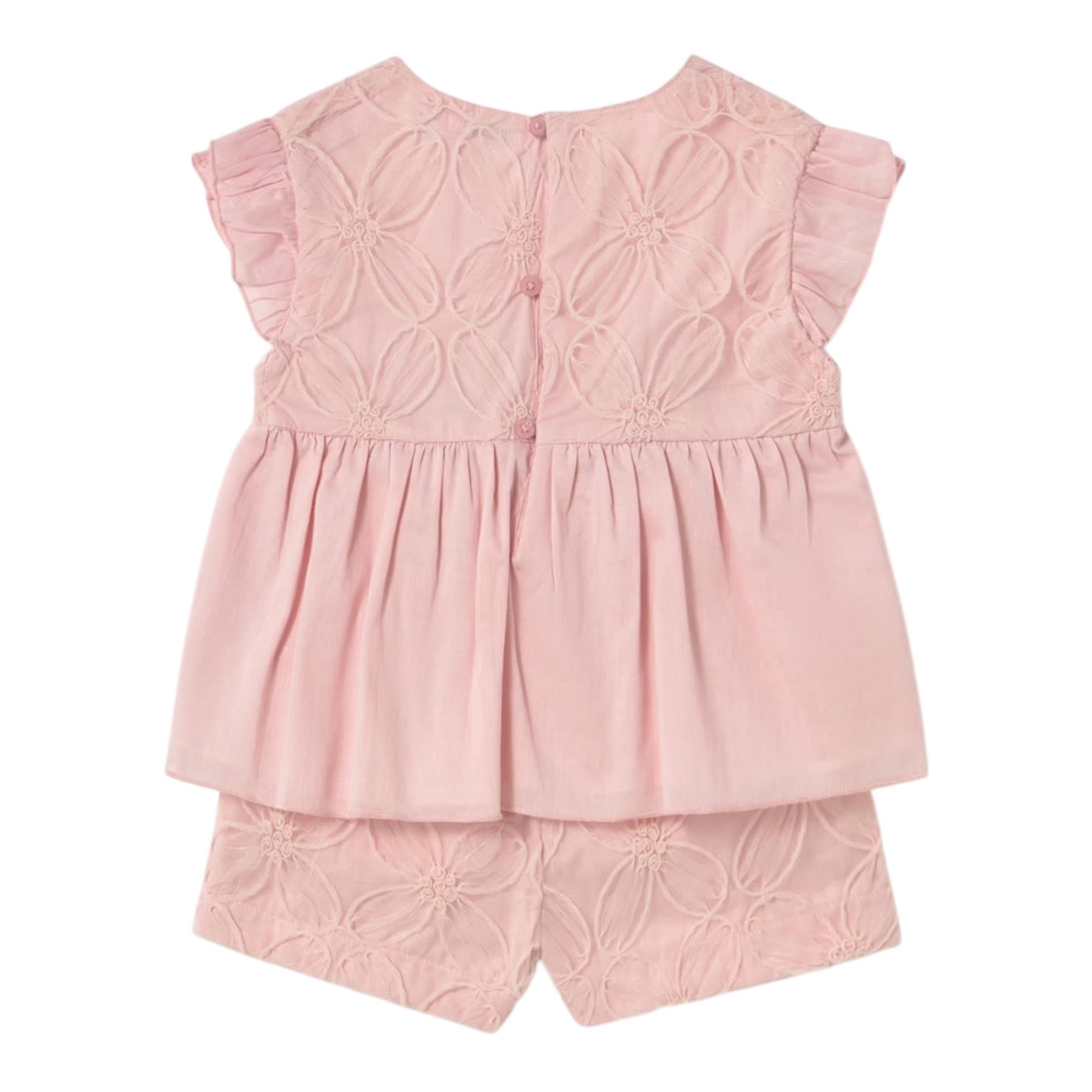 Mayoral Completo 2 Pezzi Camicia-Short Tinta Unita per Neonata 1261 ROSA MAYORAL 