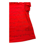 Liu Jo T-Shirt Girocollo Tinta Unita con Brillantini per Bambina KA4048JX ROSSO LIU JO 