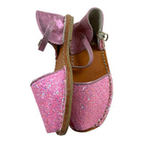 Colors Of California Espadrillas Tinta Unita Glitterati Rosa Per Bambina