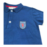 Trussardi Polo Mezza Manica Tinta Unita con Stampa per Bambino TBP26058PO BLU TRUSSARDI 