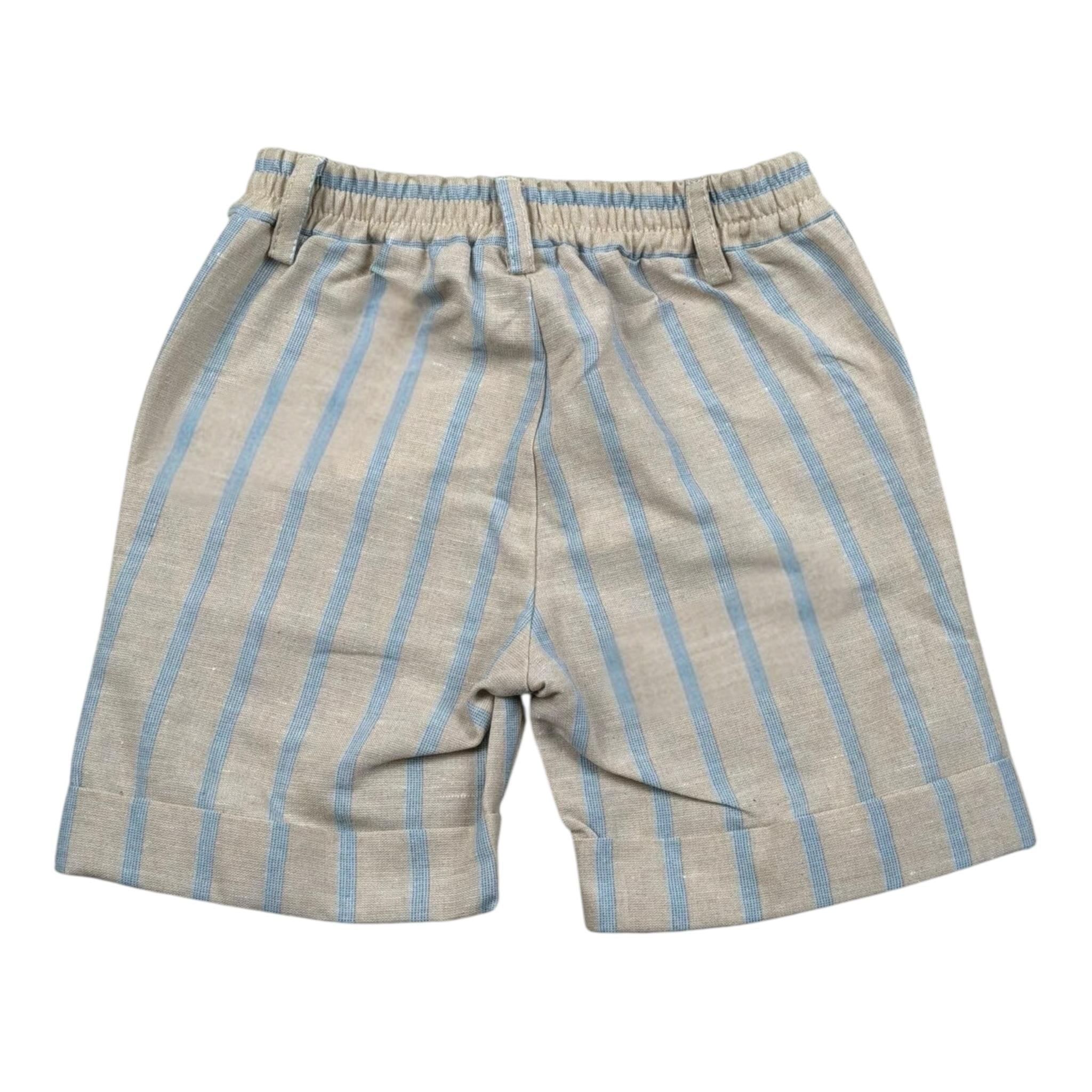 Le Bebe Bermuda Tinta Unita Fantasia A Righe per Neonato LBB4936 BEIGE LE BEBE 