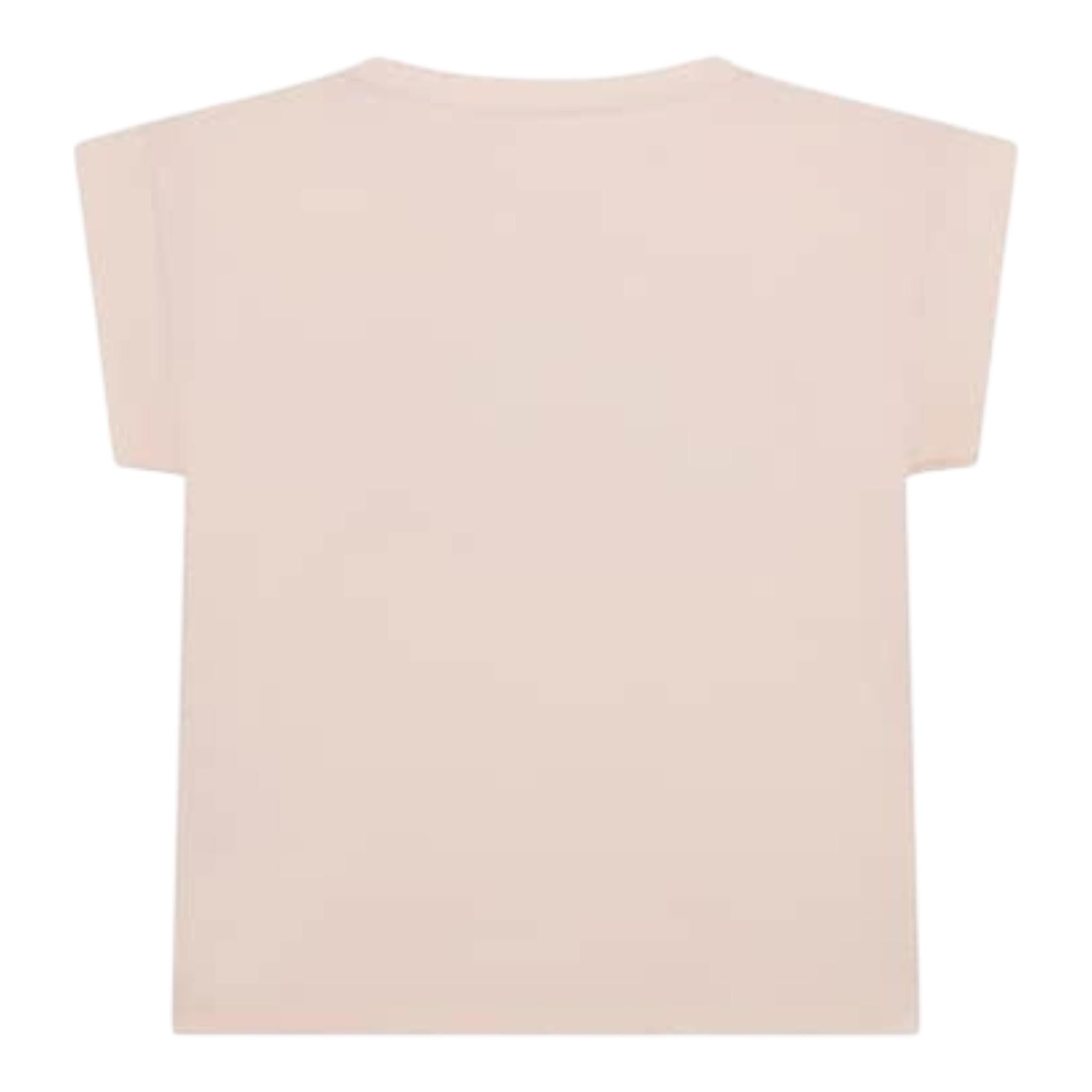Guess T-Shirt Girocollo Tinta Unita con Stampa per Bambina J5GI14K6YW4 ROSA GUESS 