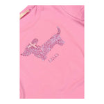 Liu Jo T-Shirt Girocollo Tinta Unita con Brillantini per Neonata KA5021N ROSA LIU JO 