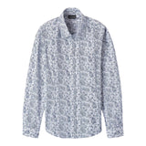 Sarabanda Camicia Manica Lunga Tinta Unita Stampa Fantasia per Bambino 08603 BIANCO SARABANDA 