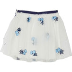 Liu Jo Gonna Tinta Unita In Tulle con Ricami per Bambina KA5043 BIANCO LIU JO 