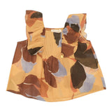 Manila Grace Top Tinta Unita con Fantasia E Balze per Bambina 251YMJS25 BEIGE MANILA GRACE 