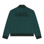 KARL LAGERFELD felpa con bottoni tinta unita Verde per Bambino Z30259 VERDE KARL LAGERFELD 