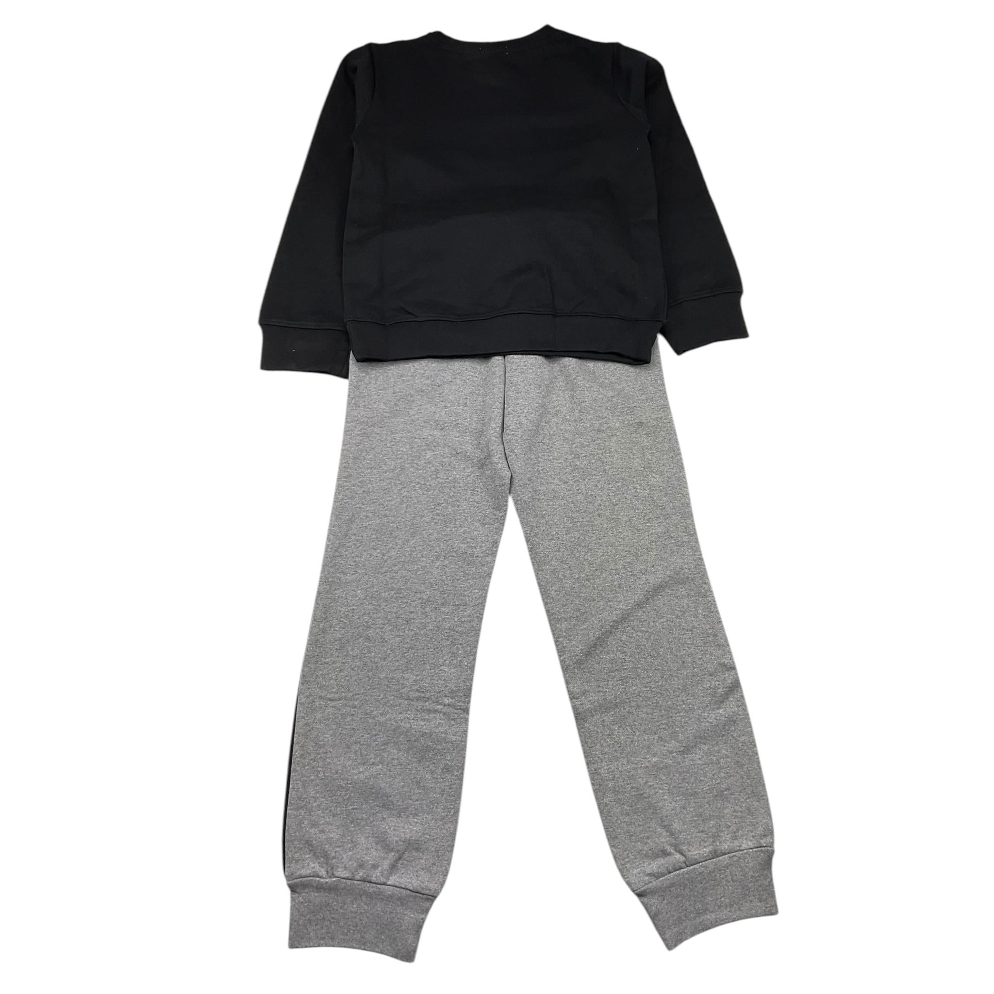 EMC completo 2 pezzi felpa-pantalone bicolore Nero/grigio per Bambino CO3547 NERO/GRIGIO EMC 