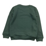 TRUSSARDI felpa girocollo tinta unita con stampa Verde per Bambino TBA25097FE VERDE TRUSSARDI 