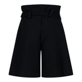 FUN & FUN short tinta unita con cintura Nero per Bambina FCJSO00062 NERO FUN & FUN 