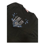 LIU JO shirt girocollo tinta unita con stampa Nero per Bambina GF4237 NERO LIU JO 