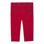 BOBOLI pantalone tinta unita in camoscio Rosso per Neonato 719029 ROSSO BOBOLI 