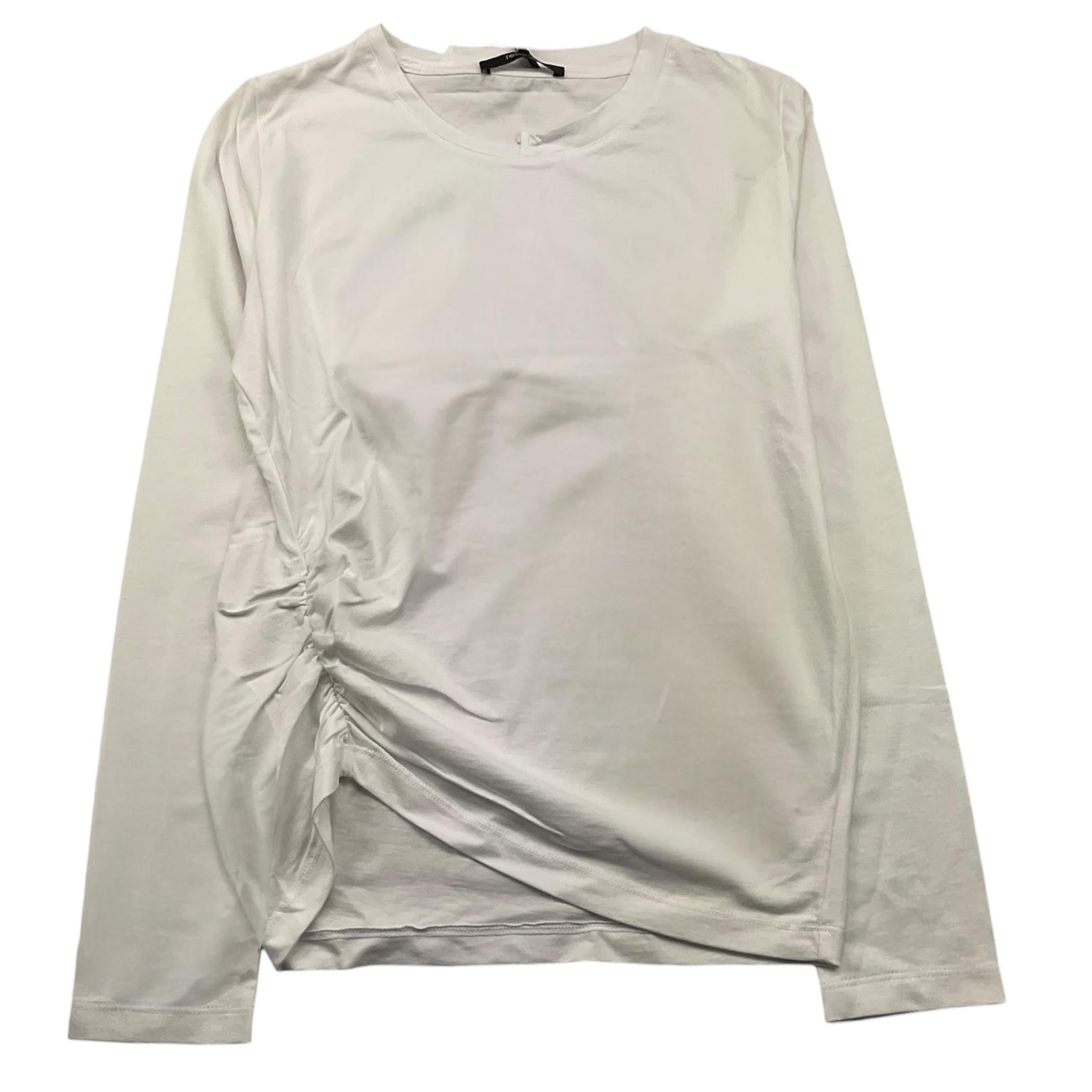 RELISH shirt girocollo tinta unita con arricciatura Bianco per Bambina RGA24010330111 BIANCO RELISH 