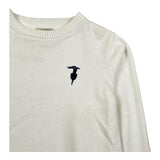 Trussardi Maglia Girocollo Tinta Unita con Logo per Bambino TBP26005MA BIANCO TRUSSARDI 