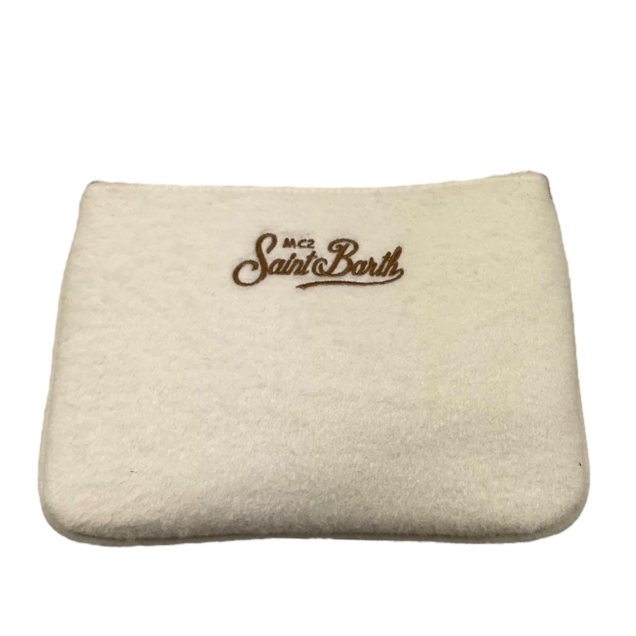 SAINT BARTH borsello tinta unita con logo Bianco per Bambina PARISIENNE BIANCO SAINT BARTH 