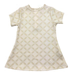 Michael Kors Abito Mezza Manica Girocollo Logato per Neonata R30311 PANNA MICHAEL KORS 