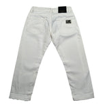 Patriot Jeans tinta unita con Strappi Bianco per Bambino PB1487 BIANCO PATRIOT 