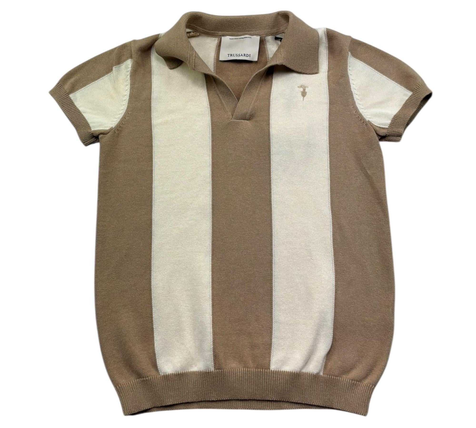 Trussardi Polo Mezza Manica Bicolore per Bambino TBP26127PO BIEGE TRUSSARDI 