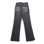 LIU JO jeans modello a zampa tinta unita con girovita regolabile Nero per Bambina GF3133 NERO LIU JO 