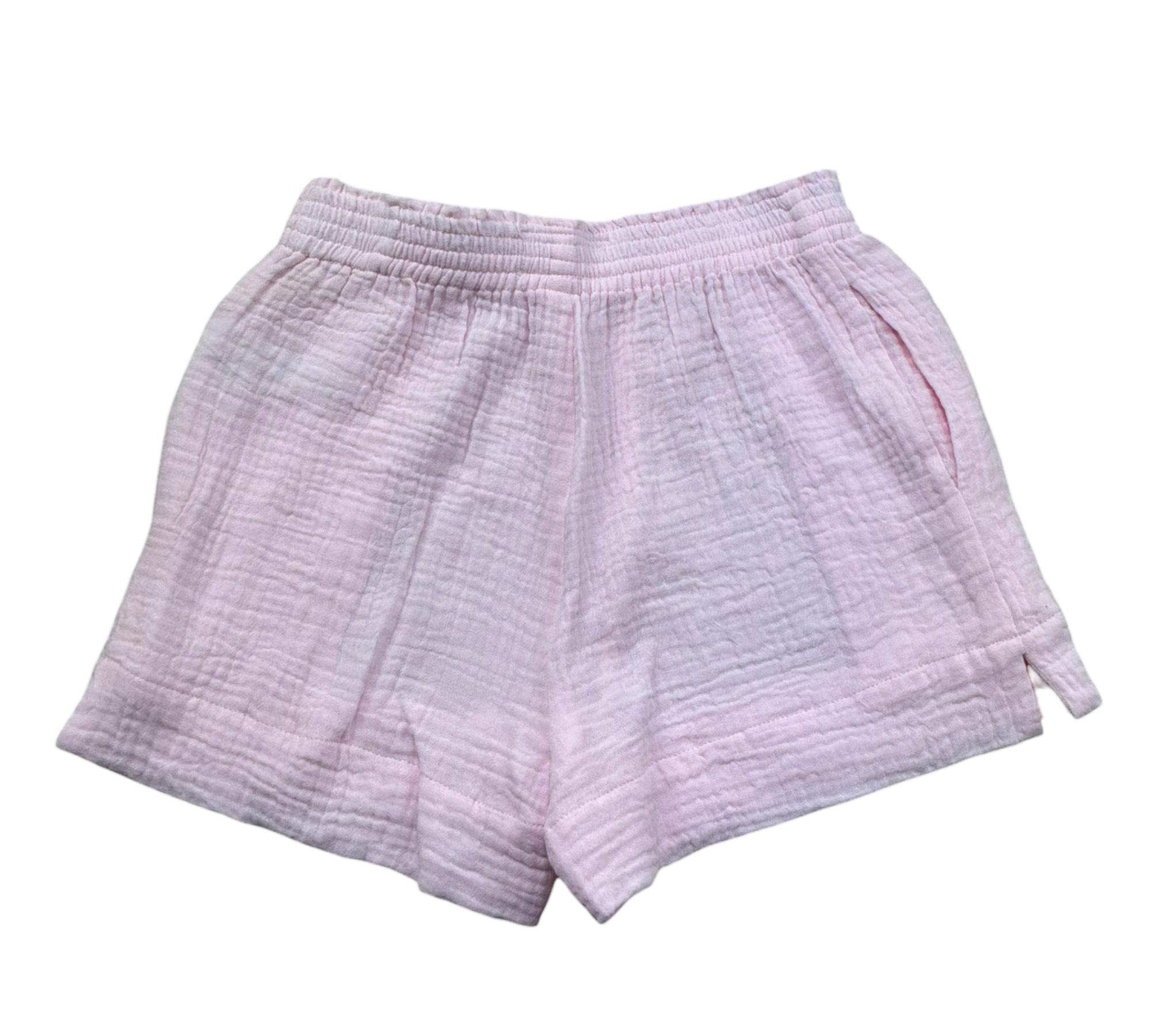 Saint Barth Short Tinta Unita con Elastico In Vita per Bambina MEAVEJR ROSA SAINT BARTH 