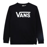 VANS felpa chiusa girocollo tinta unita con logo Nero per Bambino VN000K99BLK1 NERO VANS 