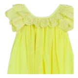 Billieblush Set Abito Tinta Unita-Coulotte Giallo per Neonata