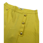Gaelle Short Tinta Uinita con Bottoni Giallo per Bambina S00018 GIALLO GAELLE 