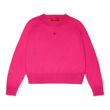 MAX&Co. maglia tinta unita girocollo con cuore Fuxia per Bambina MX00303 FUXIA MAX&Co. 