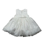 Mini Banda Abito Cerimonia Giromanica Tinta Unita per Neonata 35732 BIANCO MINI BANDA 