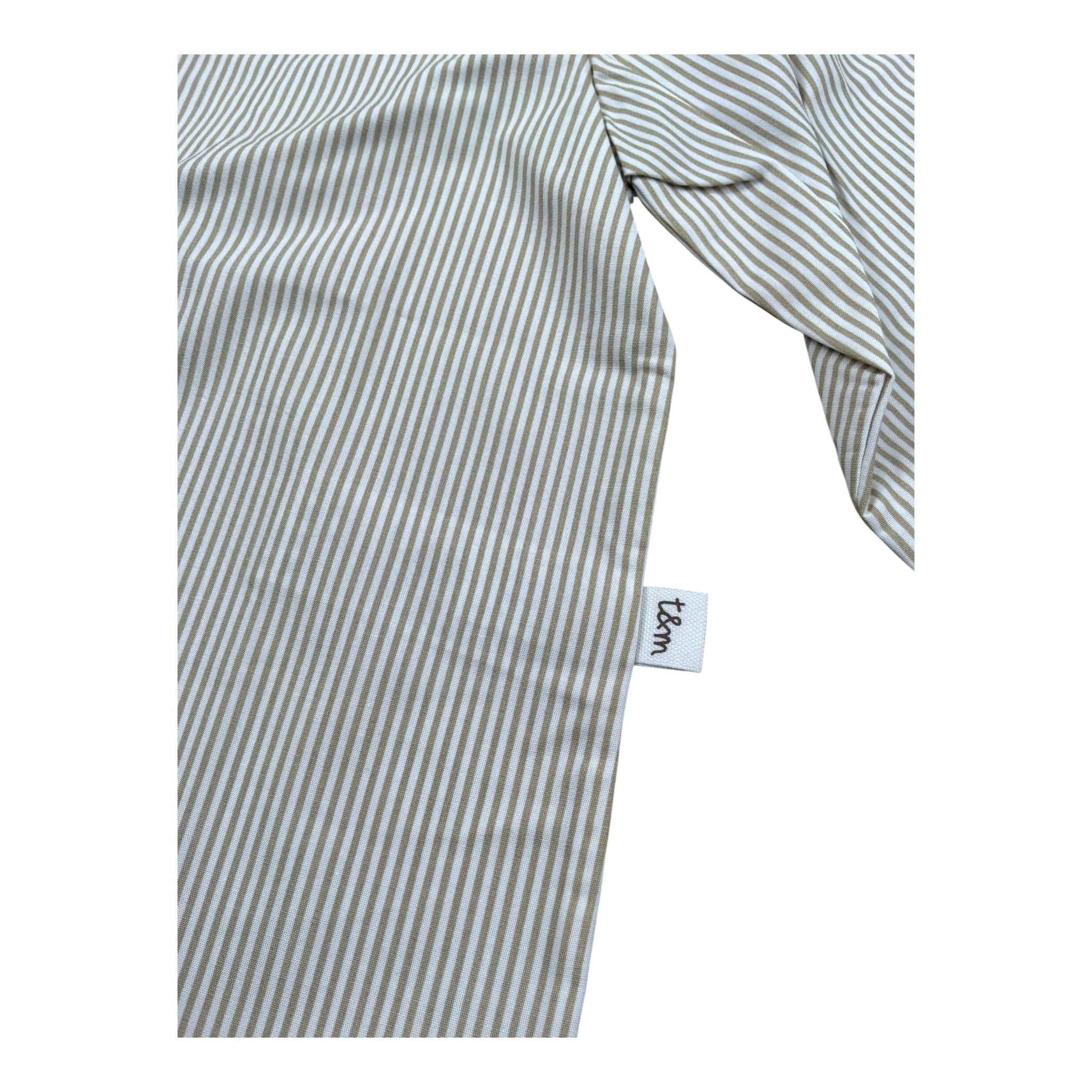 Teddy E Minou Camicia Manica Lunga Fantasia A Righe per Neonato E25CI001C4134 BEIGE TEDDY E MINOU 