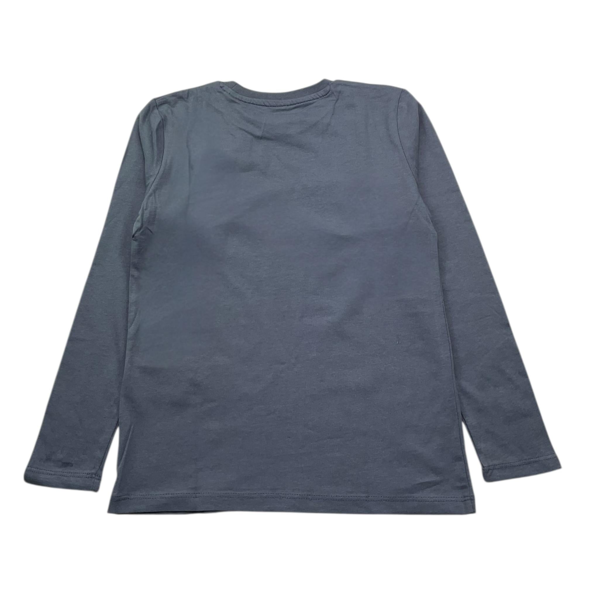 Guess Shirt Girocollo Tinta Unita con Logo per Bambino N5RI17K8HM4J PETROLIO GUESS 