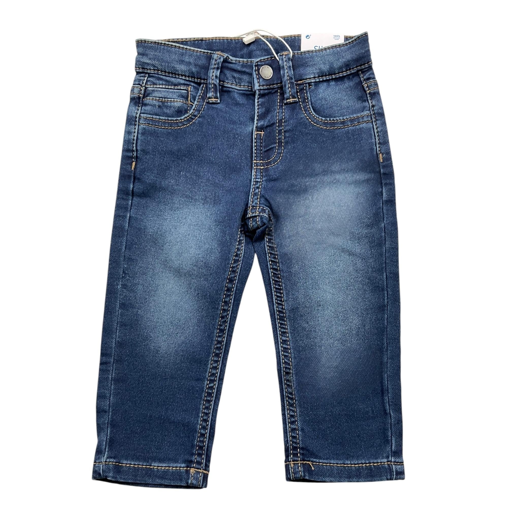 MAYORAL jeans tinta unita con girovita regolabile Blu per Neonato 2533 BLU MAYORAL 