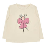 LIU JO shirt girocollo tinta unita con brillantini Panna per Neonata KF4028 PANNA LIU JO 